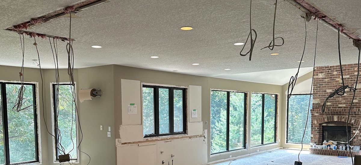 Electrical wiring during a residential remodeling project